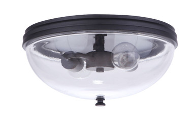 Sivo 2 Light Outdoor Flush Mount 6.13 Inch Tall X 13 Inch Wide by Craftmade - ZA3537