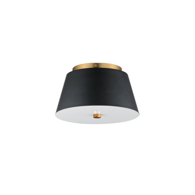 Miles 20W 1 LED 10.5 Inch Wide Flush Mount by Maxim - 10710WTBKNAB