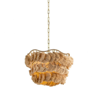 Daria 1 Light Chandelier 14 Inch Tall and 20 Inch Wide by Mitzi - H1071801S-AGB