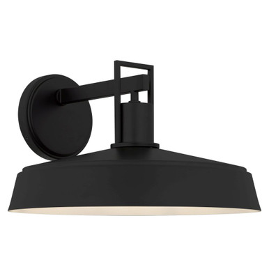 Karson 1 Light Outdoor Wall Lantern 9.75 Inch and 16 Inch Wide by Quoizel - KAR8416MBK