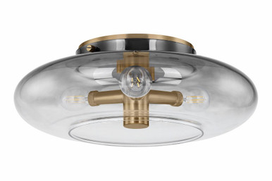 Gunner 3 Light 15 Inch Wide Flush Mount by Troy - C2915-PBR