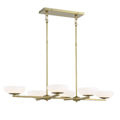 Scale 48W 6 LED Light Oversized Linear Island Pendant by George Kovacs - P1466-695-L