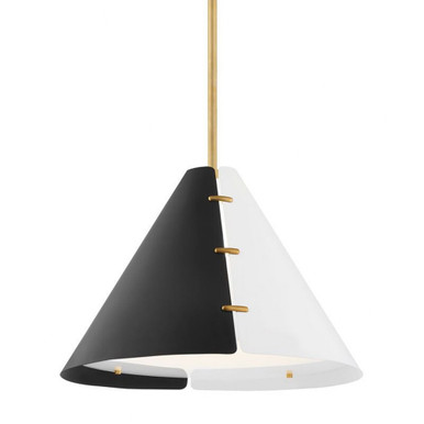 Split 1 Light Pendant 20 x 20 Inch by Hudson Valley by Hudson Valley - KBS1352701L-AGB