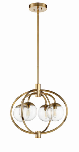 Piltz 4 Light Medium Chandelier by Craftmade - 45524-SB