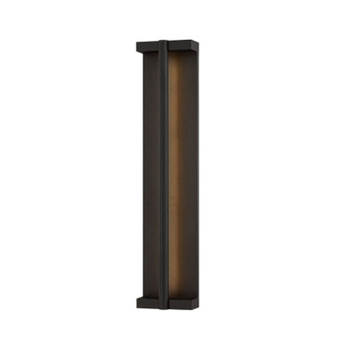 Calla 12W 1 LED Outdoor Wall Sconce 30 Inch Tall and 6.5 Inch Wide by Troy - B1229-TBK