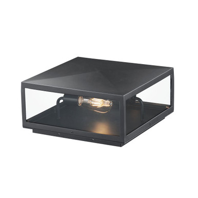 Catalina 2 Light Outdoor Deck Lantern 6.25 Inch and 13 Inch Wide by Maxim - 30099CLDBZ
