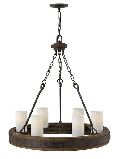 Cabot 6 Light Large Chandelier by Fredrick Ramond - FR48436IRN