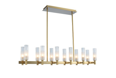 Lorne 36W 12 LED Island Small Pendant 42 Inch Length by Kalco - 509660WB