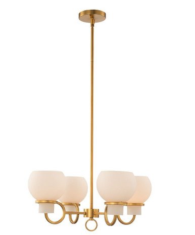 Ascher 4 Light Medium Chandelier by Kalco - 513071WB