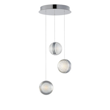 Pulse 18W 3 LED Light Medium Pendant by ET2 - E24693-75PC