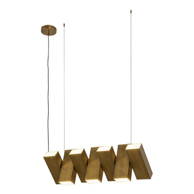 Domino 80W LED Linear Pendant 11.88 Inch Tall and 2.88 Inch Wide by Kuzco - LP17435