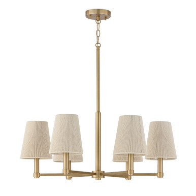 Mira 6 Light Chandelier 13 Inch Tall and 30 Inch Wide by Capital - 454561MA