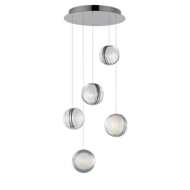 Pulse 30W 5 LED Light Medium Pendant by ET2 - E24695-75PC