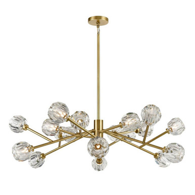 Parisian 18 Light Chandelier 13 x 48.5 Inch by Zeev CD10307-18-AGB - CD10307-18-AGB