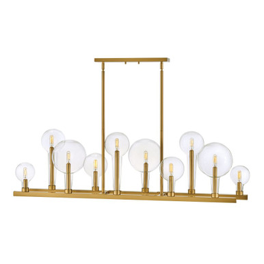 Alchemy 10 Light Oversized Linear Chandelier by Hinkley - 30528