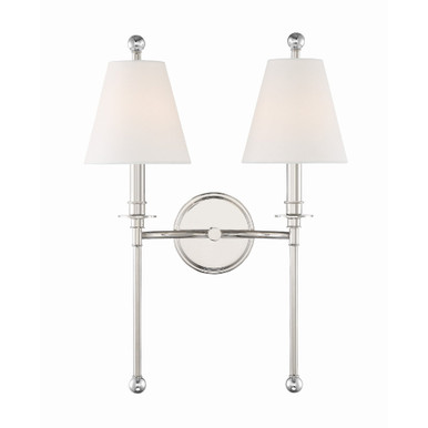 Riverdale 2 Light Candle Style Wall Sconce by Crystorama - RIV-383
