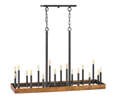 Wells 18 Light Oversized Linear Chandelier by Hinkley - 3868WA