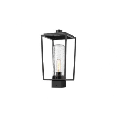 Sheridan 1 Light Outdoor Post Mounted Fixture 17.25 x 8 by Z-Lite - 594PHMS-BK
