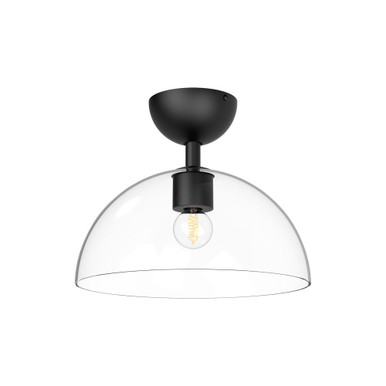 Jude 1 Light 12 Inch Wide Semi Flush Mount by Alora - SF563012