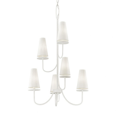 Marcel 6 Light Large Chandelier by Troy - F627