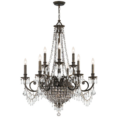 Vanderbilt 12 Light Large Chandelier by Crystorama - 5168-eb-cl-mwp