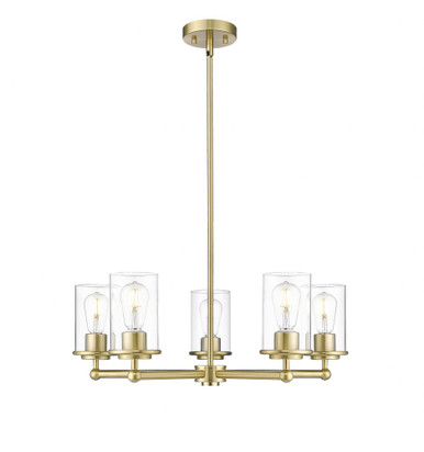 Thayer 5 Light Chandelier In Modern Style 9.25 x 26 Inches Wide by Z-Lite - 742-5