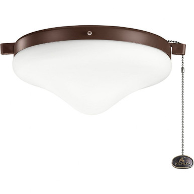 Accessory 10.25 Inch 9W 2 LED Outdoor Ceiling Fan Light Kit by Kichler - 380010