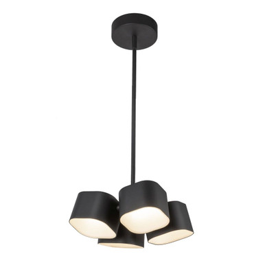 Arena 36W LED Pendant 4.88 Inch Tall and 11.5 Inch Wide by Kuzco - PD73411-BK-UNV