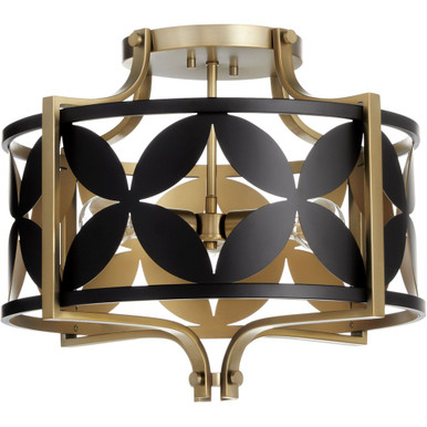 Mariposa 3 Light 19.5 Inch Wide Semi Flush Mount by Quorum - 283-18-5980