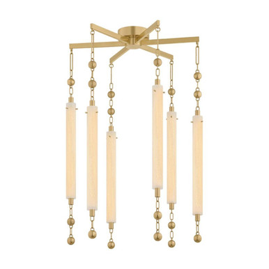 Parigi 27W 6 LED Chandelier 34.25 Inch Tall and 27.5 Inch Wide by Corbett - 568-28-VB