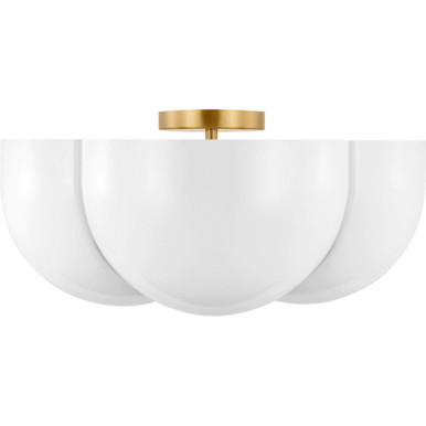 Cheverny 4 Light 20 Inch Wide Semi Flush Mount by Visual Comfort Studio - LXF1004