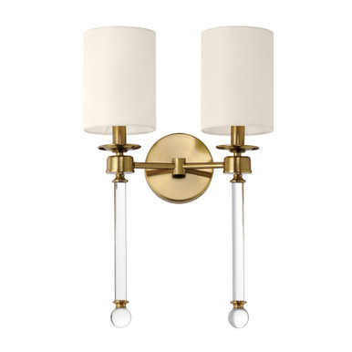 Lucent Two Light Wall Sconce by Maxim - 16108WTCLHR