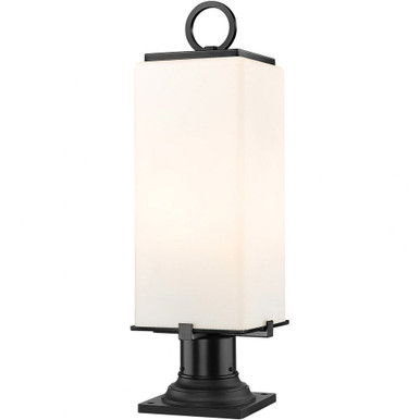 Sana 2 Light Outdoor Pier Mount 22.25 x 6.75 Inches by Z-Lite - 593PHMR-533PM-BK