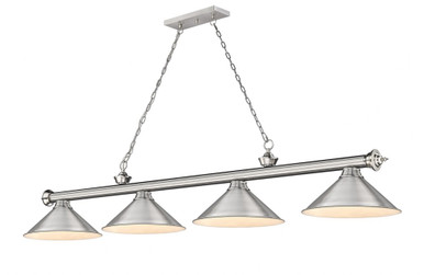 Cordon 4 Light Billiard 14 x 14 Inch by Z-Lite 2306-4BN-BN15 - 2306-4BN-BN15