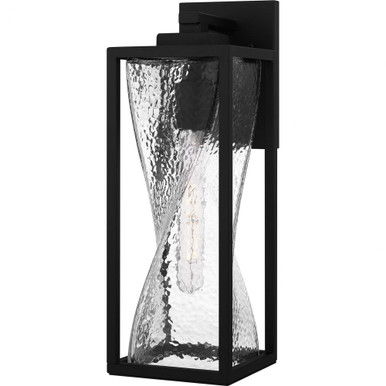 Zarah 1 Light Outdoor Wall Lantern 17.25 Inch Tall by Quoizel - ZAR8406MBK