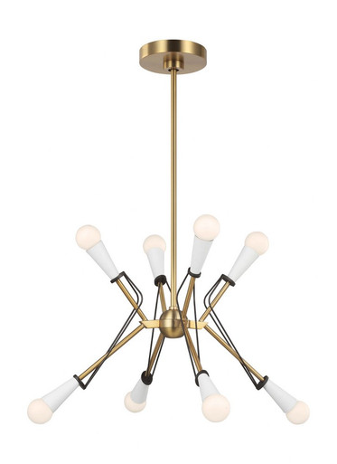 Piro 8 Light Medium Chandelier by Visual Comfort Studio - ec1128mbkbbs