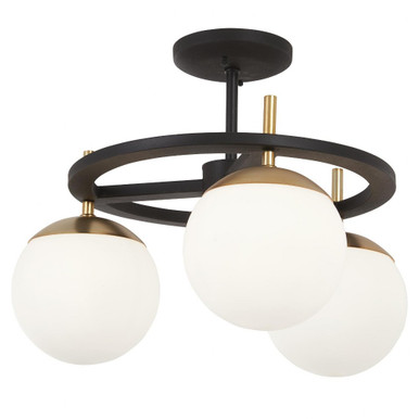 Alluria 3 Light 18 Inch Wide Semi Flush Mount by George Kovacs - P1357-618