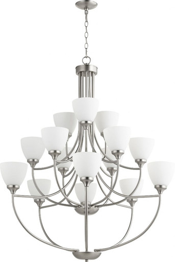 Enclave 15 Light Oversized 2 Tier Chandelier by Quorum - 6059-15