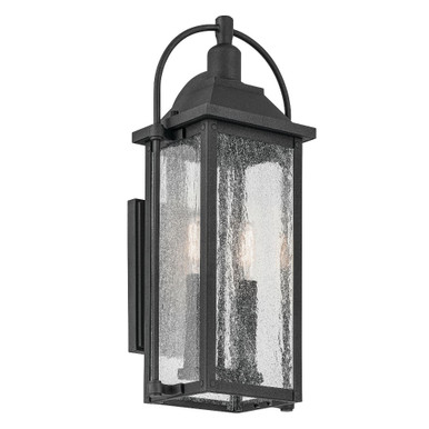 Harbor Row Two Light Outdoor Wall Lantern by Kichler - 49714BKT