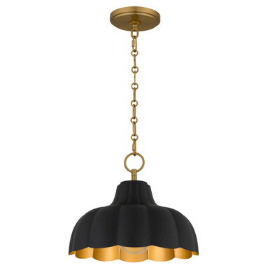 Leanne 1 Light Pendant 10 Inch Tall and 12 Inch Wide by Quoizel - LEA1812MBK
