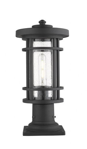 Jordan 1 Light Outdoor Pier Mount Light 16.75 x 8 In by Z-Lite - 570PHM-533PM-BK