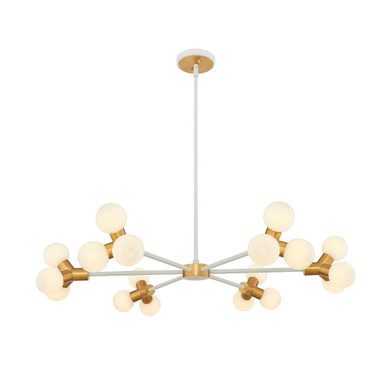 Tres 18 Light Oversized Chandelier by Kalco - 517473WNB