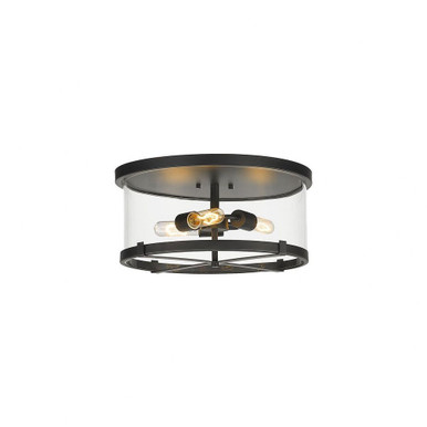 Callista 3 Light 16.5 Inch Wide Flush Mount by Z-Lite 3032F-MB - 3032F