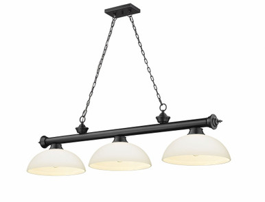 Cordon 3 Light Billiard 13.5 x 14 Inch by Z-Lite 2306-3MB-DMO14 - 2306-3MB-DMO14