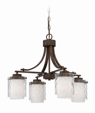 Kenswick 4 Light Medium Chandelier by Craftmade - 35424-PR