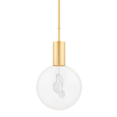 Gio 1 Light Pendant 11 x 11 Inch by Hudson Valley by Hudson Valley - KBS1875701S-AGB