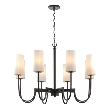 Town And Country 8 Up Light Large Chandelier by Maxim - 32008SWBK