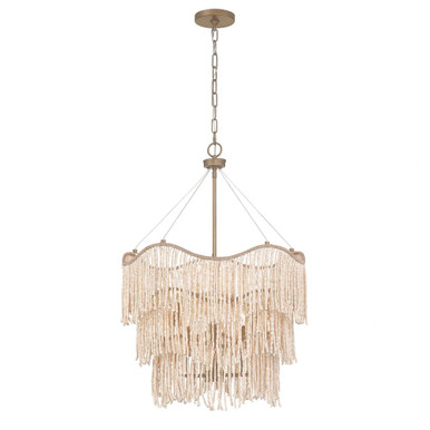 Melia 6 Light Pendant 31.5 Inch Tall and 22 Inch Wide by Savoy House - 7-7520-6-17