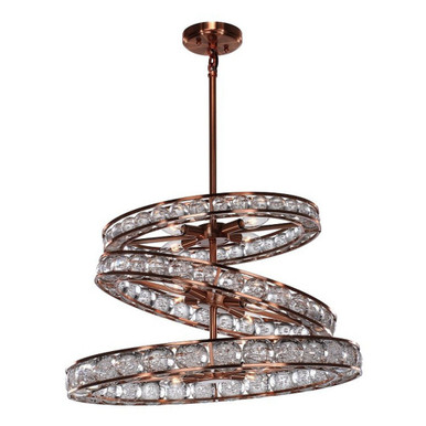 Imbrium 12 Light Chandelier 15.75 x 23.25 Inches by Zeev  - CD10069-12-CP-V