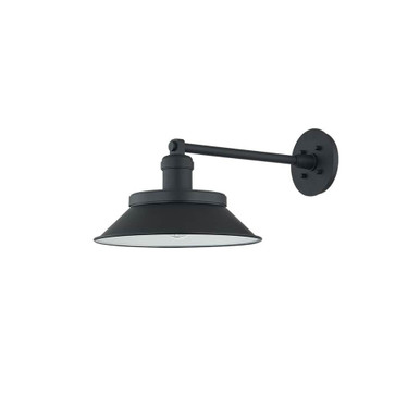 Kaspars 1 Light Wall Sconce 9.75 Inch Tall and 12.5 Inch Wide by Troy - B7910-TBK/SBK